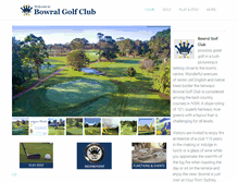 Tablet Screenshot of bowralgolfclub.com.au